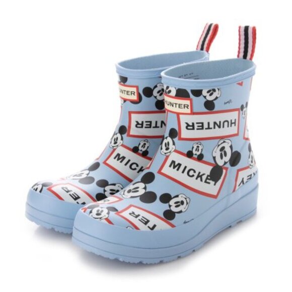 HUNTER x DISNEY Mickey Mouse Rain Boots in Multi Size US 8 / UK 6 - Picture 1 of 8